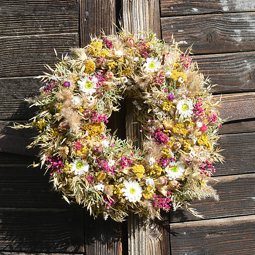 Dekorácie - Sušený venček - 17475811_