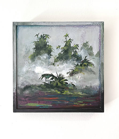 Obrazy - "Giardino esotico" MAĽBA 30cm x 30cm - 17475597_
