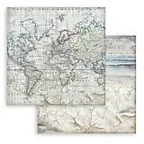 Papier - Stamperia Scrapbook papier Silent Sea Backgrounds 12 x 12 - 17478179_