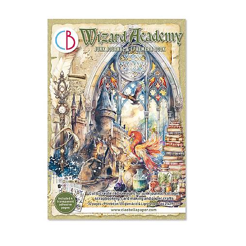Papier - Junk journal zošit Wizard Academy - 17477881_