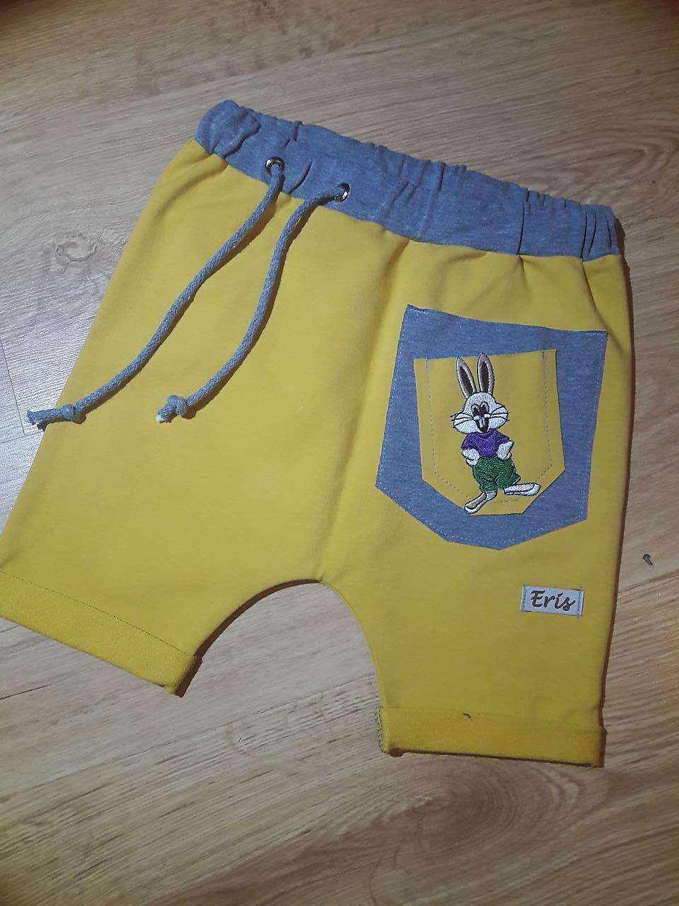 Pudlove kraťasy s vreckom ŽLTÉ alebo (farba podľa vlastného výberu)