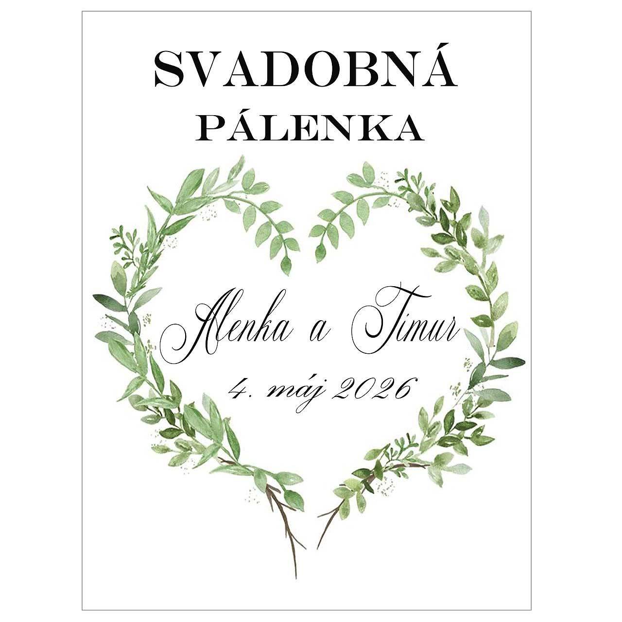 Etiketa na flaše 6 x4 / 7,5x10 cm