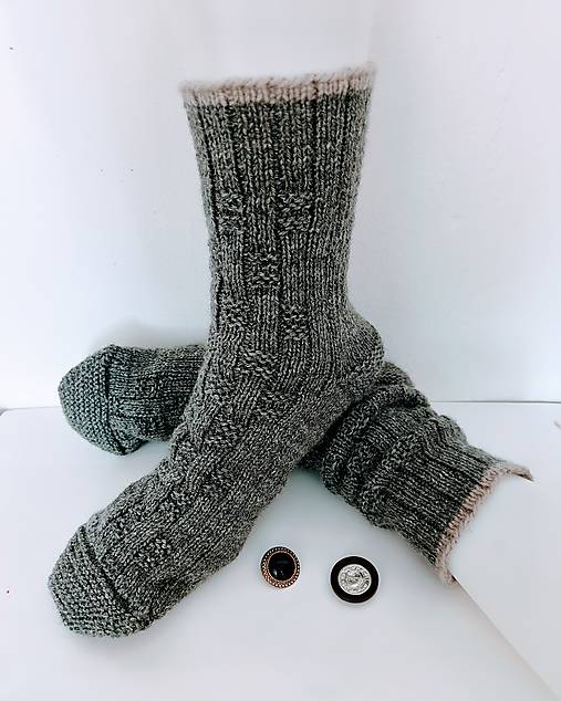 Ponožky, pančuchy, obuv - Pánske vlnené ponožky  - 17478023_