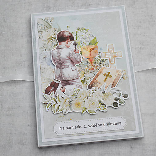 Papiernictvo - Minialbum leporelo k 1. svätému prijímaniu - 17479651_