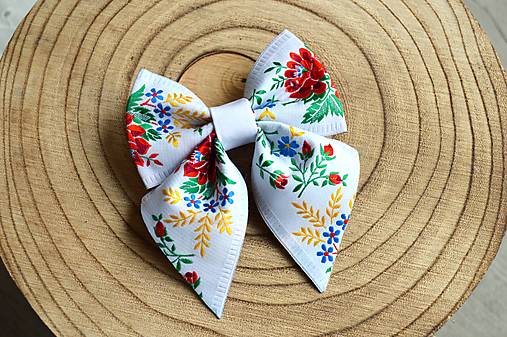 Ozdoby do vlasov - Folklórna mašľa do vlasov - 17477700_