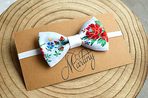 Detské doplnky - Detský folklórny motýlik - 17477730_