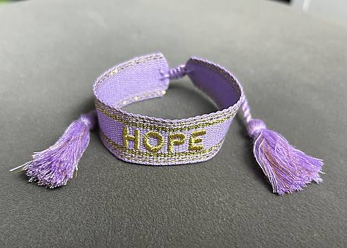 Tkaný šnúrkový boho náramok “HOPE”