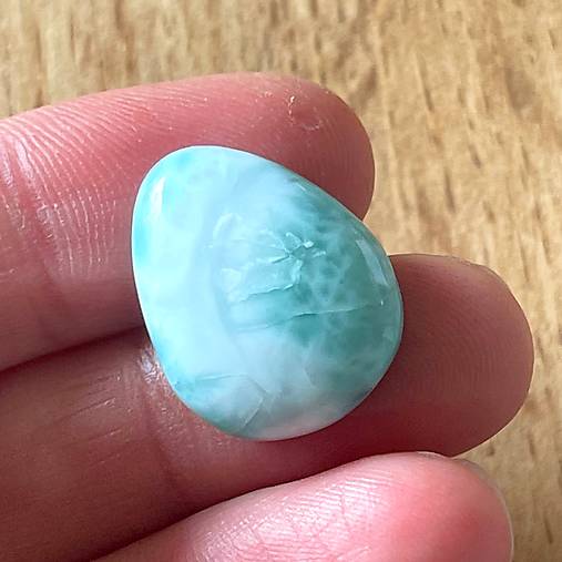 Minerály - Larimar kabošon mix tvarov / A-3057 (č.5) - 17481291_