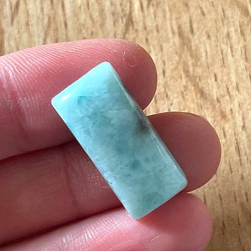 Minerály - Larimar kabošon mix tvarov / A-3057 (č.7) - 17481293_