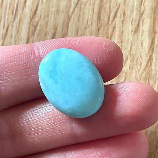 Minerály - Larimar kabošon ovál / A-3058 (č.2) - 17481327_
