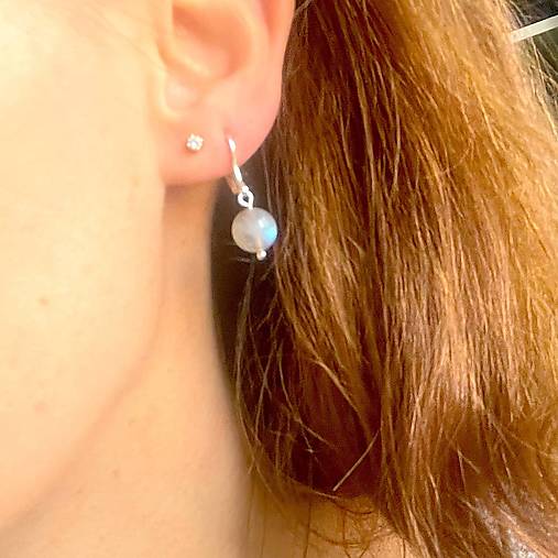 Natural Citrine Earrings  / Náušnice s citrínom striebro AG925 E015