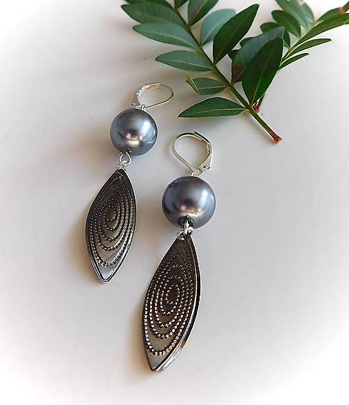 Náušnice - náušničky listy - 17481259_