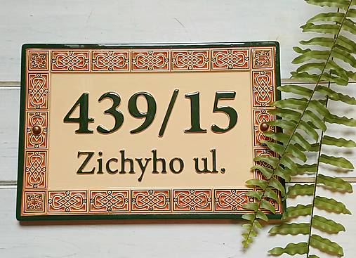 Tabuľky - Číslo domu s textom- Georgia - 17481832_