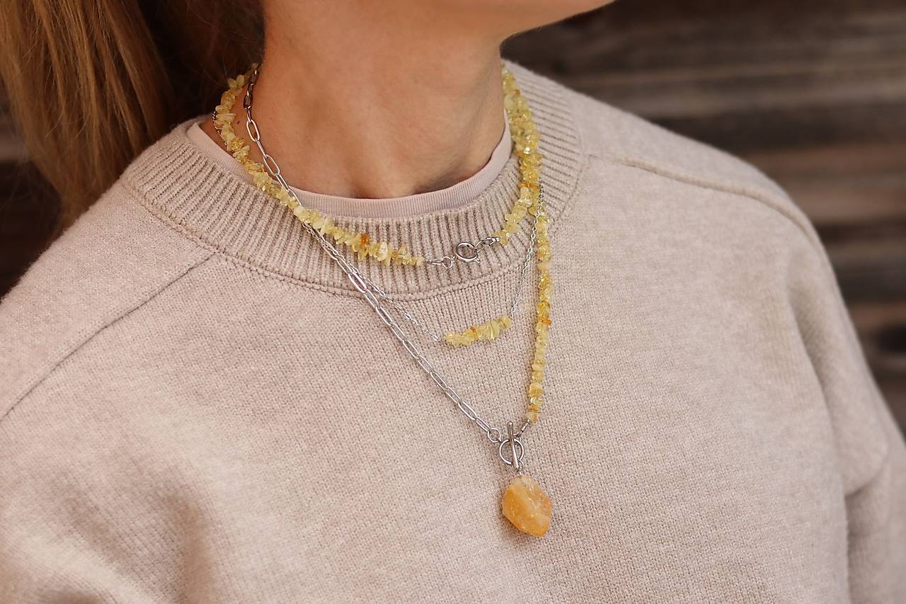 Náhrdelník citrín