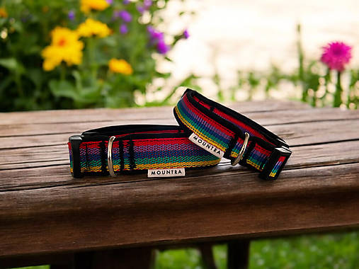 Pre zvieratá - Obojok softshell “Rainbow” - 17481614_