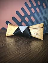 Pánske doplnky - MF Bowties - Raplh - zebrano/šedá - 17480228_