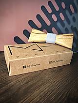 Pánske doplnky - MF Bowties - Raplh - zebrano/šedá - 17480229_
