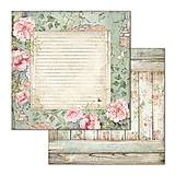 Papier - Stamperia Scrapbook papier House of Roses 8x8 - 17483851_