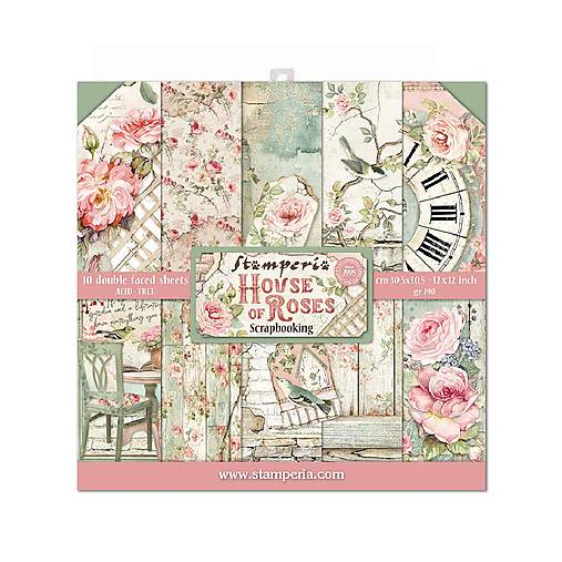 Papier - Stamperia Scrapbook papier House of Roses 12 x 12 - 17483838_