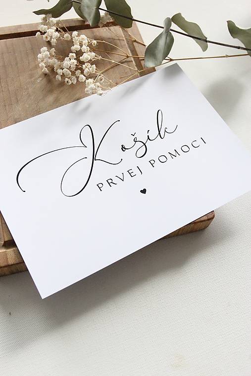 Papiernictvo - Kartička - Košík prvej pomoci - 17484317_