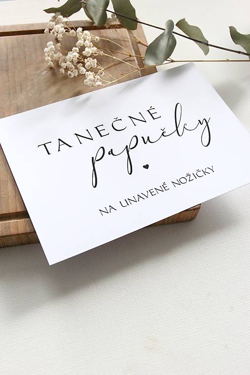 Papiernictvo - Kartička - Tanečné papučky - 17484321_