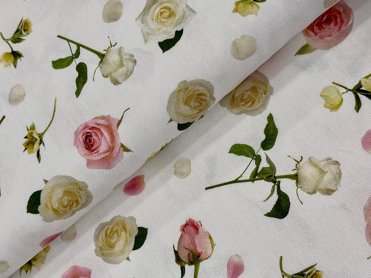 100% BAVLNA DEKOR/ 3D RUŽE