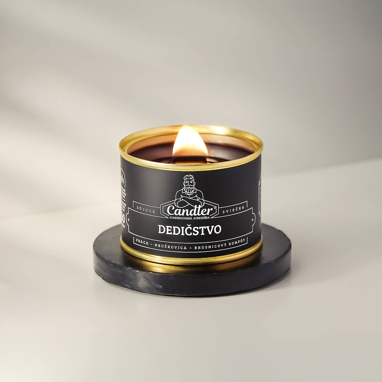 Dedičstvo (Sójová sviečka 140g, drevený knôt)