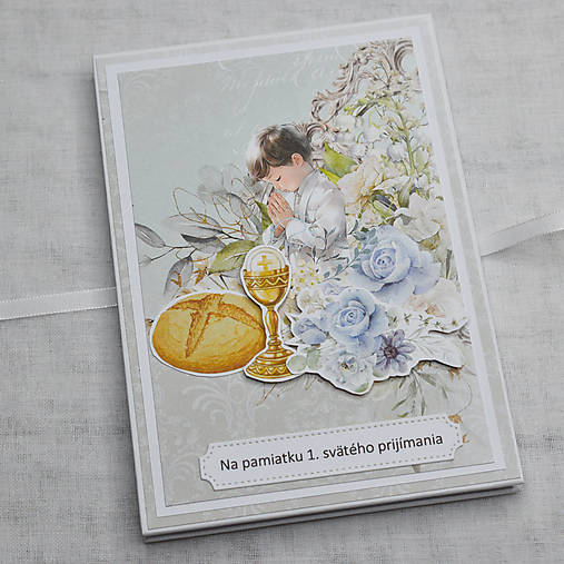 Papiernictvo - Minialbum leporelo k 1. svätému prijímaniu - 17484380_