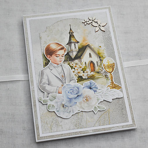 Papiernictvo - Minialbum leporelo k 1. svätému prijímaniu/ sviatosti birmovania - 17484389_