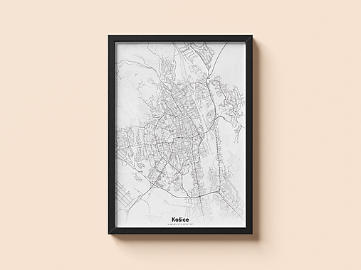 Grafika - Košice – mapa mesta [digitálna verzia] - 17483521_