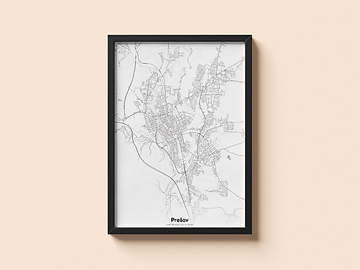 Grafika - Prešov – mapa mesta [digitálna verzia] - 17483527_