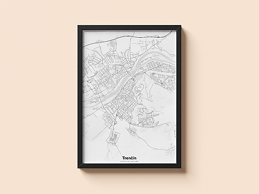 Grafika - Trenčín – mapa mesta [digitálna verzia] - 17483541_