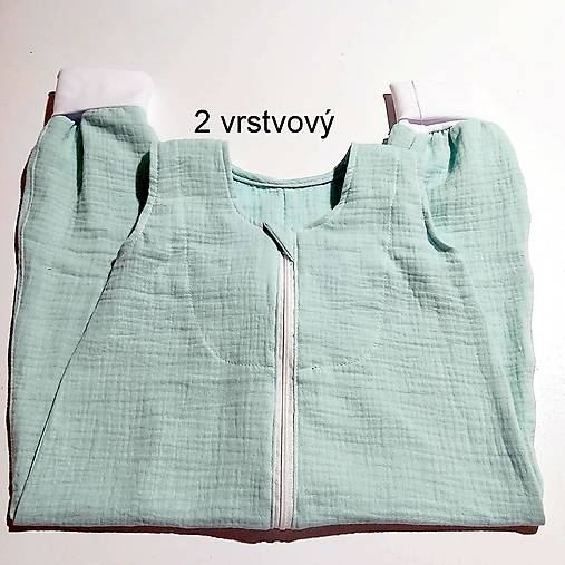 Detský textil - letný vak s nôžkami - 2 vrstvy mušelínu 1 TOG (80) - 17484919_