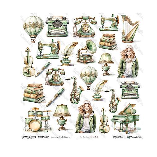 Papier -  Scrapbook papier Elements 6 12 x 12  - 17487294_