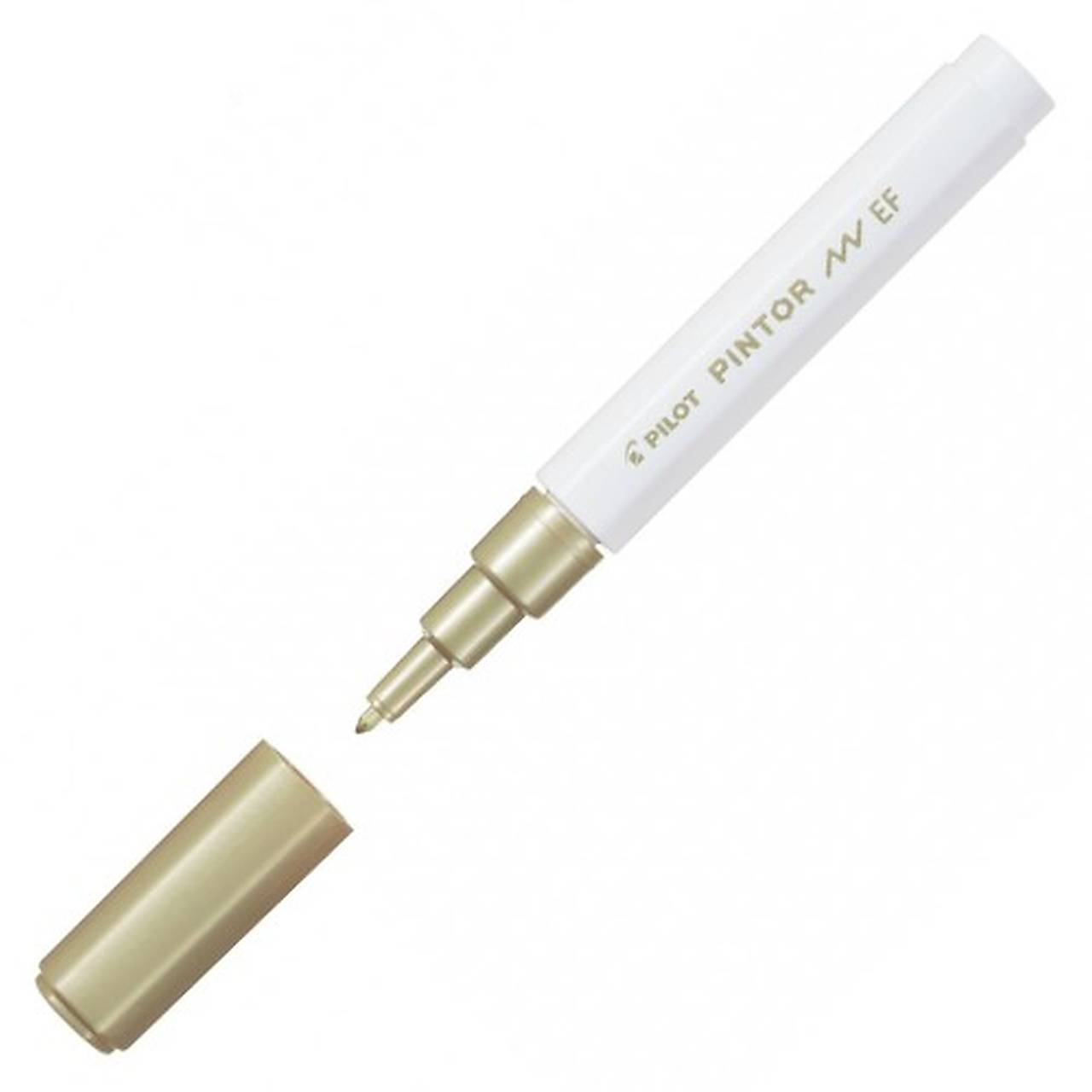 Pilot PINTOR, Extra fine (0,7 mm), akrylový popisovač (zlatá)