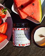 Sviečky - Sójová sviečka JAHODA & MELÓN (120 g) - 17488060_