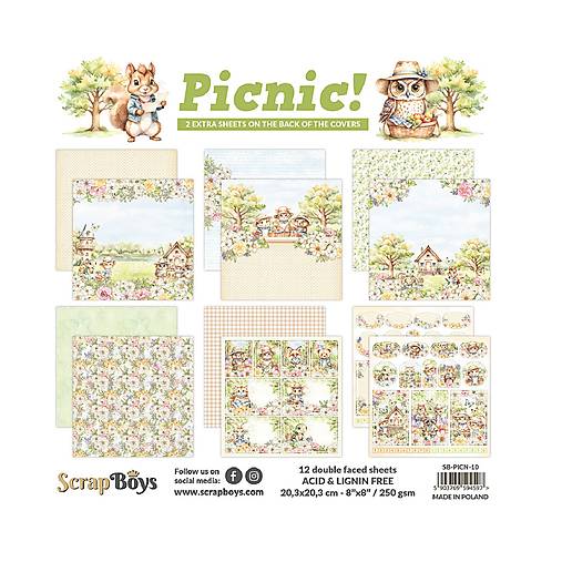 Papier - Scrapboys scrapbook papier Picnic! 8 x 8 - 17489789_