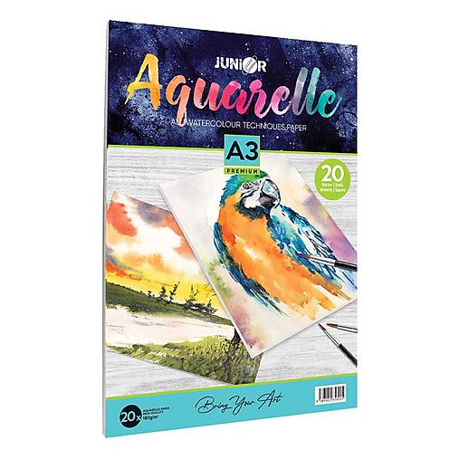 Skicár na akvarel, 180g/m2, 20 listov (A3 PREMIUM)