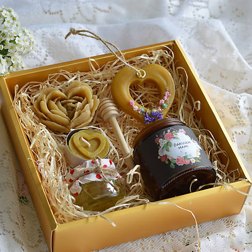 Sviečky - Zlatá krabička-ďakujem mami - 17488593_