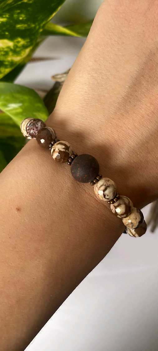 Pánske šperky - Náramok/jaspis - 17490572_