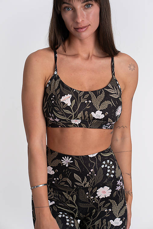 Podprsenka/crop top (Nočná kvetana)