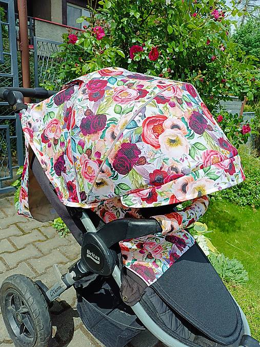Detský textil - Strieška ku kočíku Britax - romance - 17489456_
