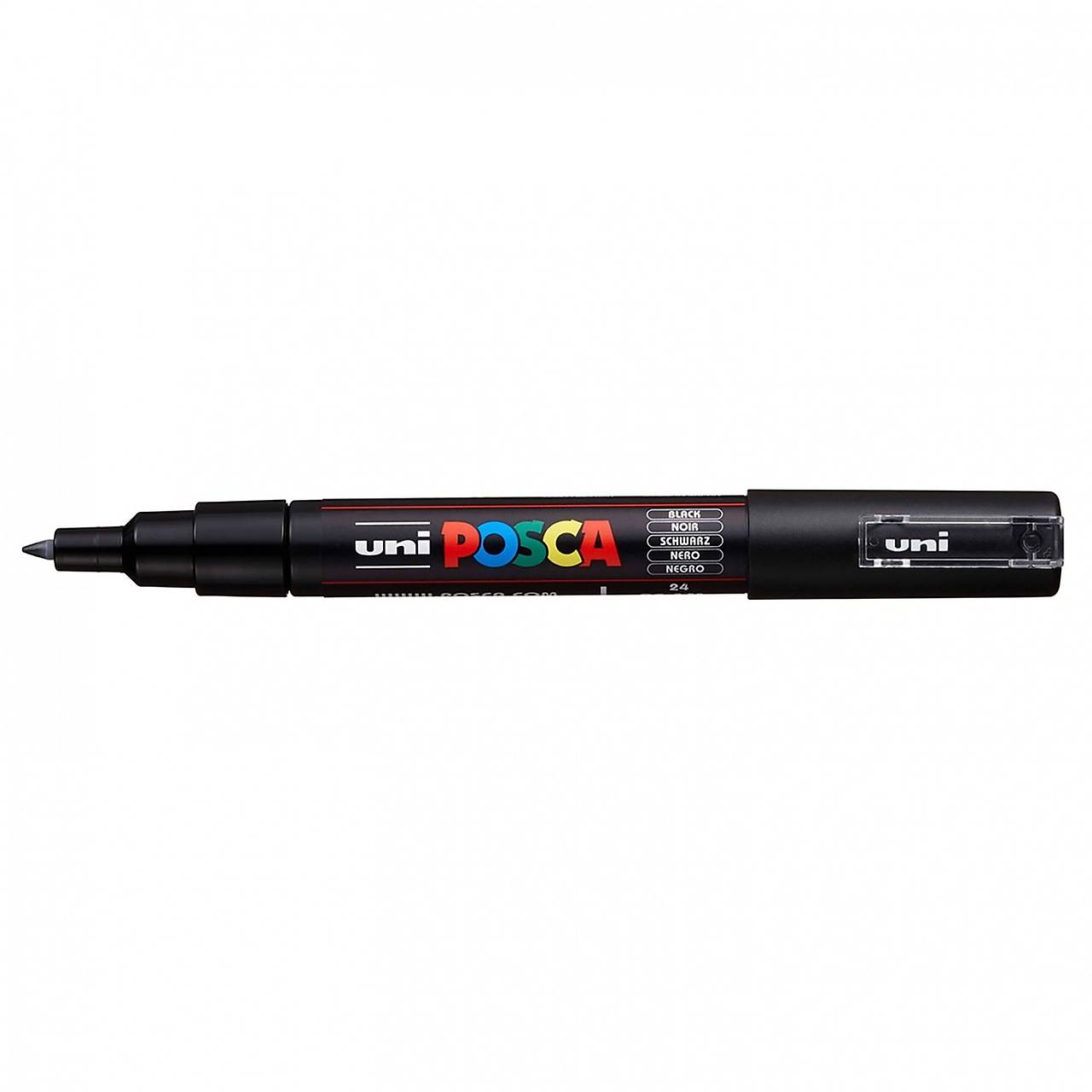 Uni POSCA, PC-1M (0,7 mm), akrylový popisovač (čierna)