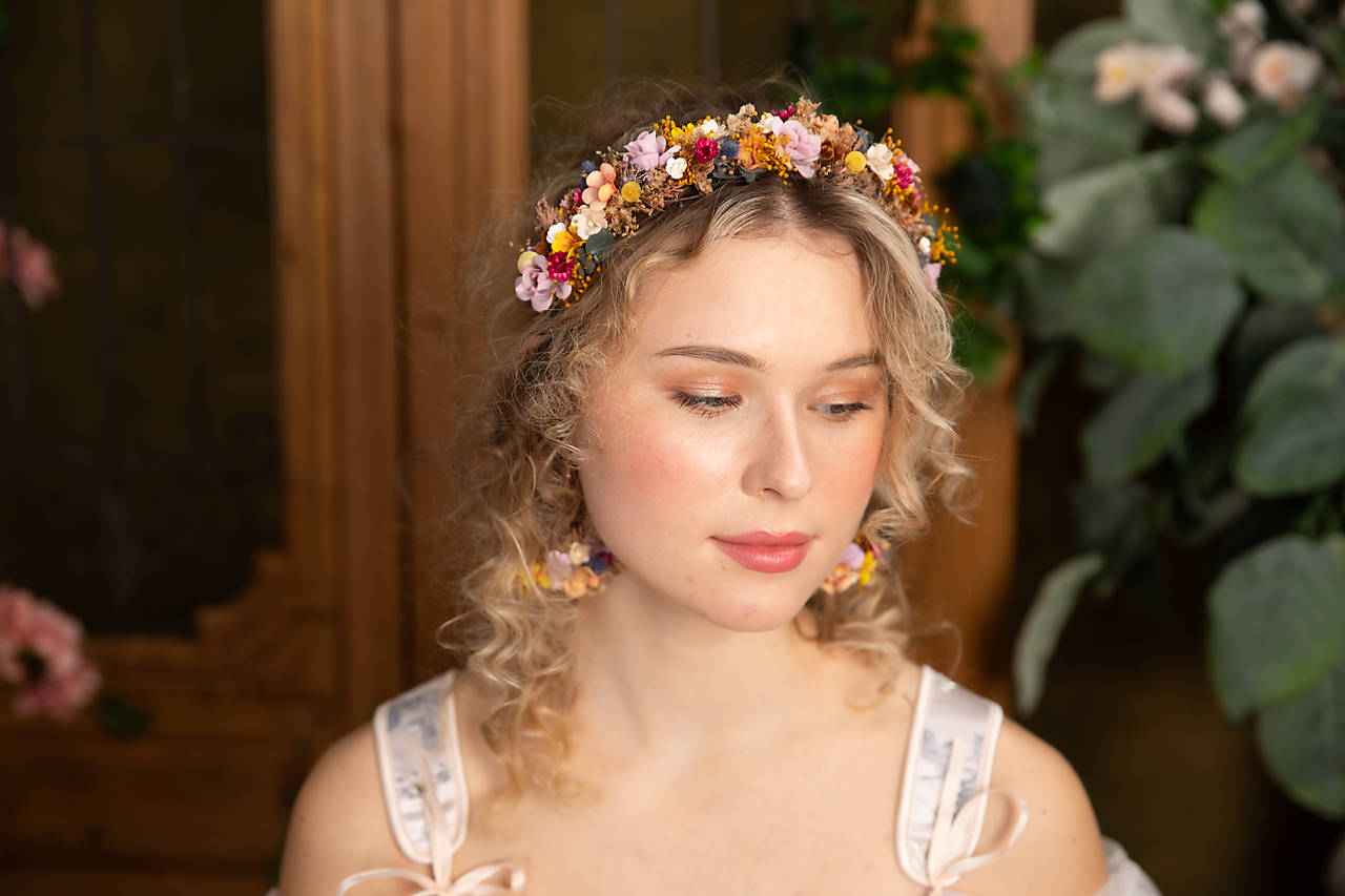 Kvetinová čelenka "jarné tance"