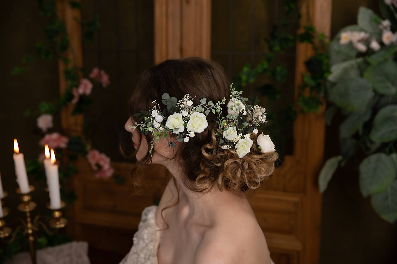 Kvetinové vlásenky "láskavé svitanie" 