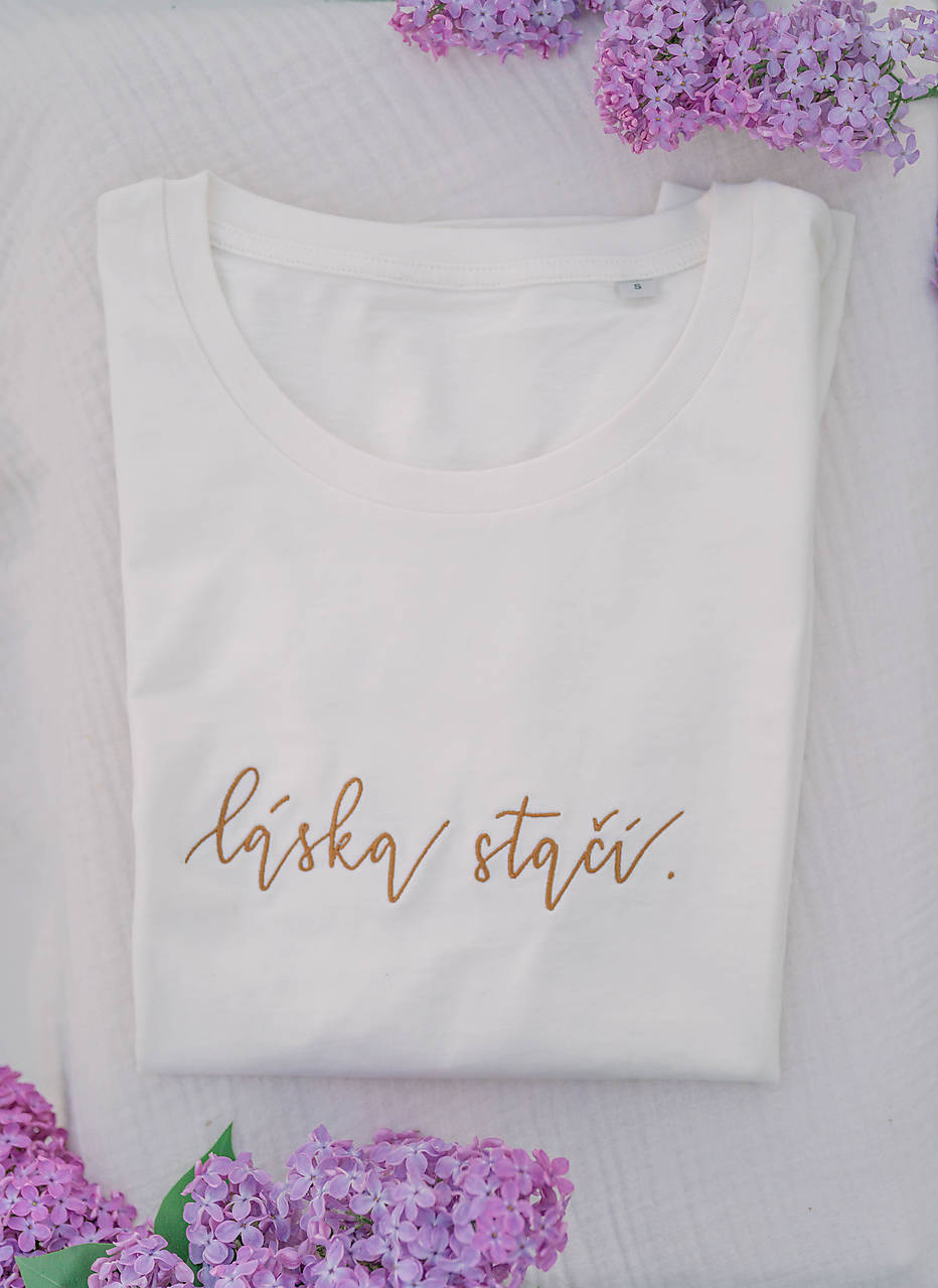 LÁSKA STAČÍ - TRIČKO (ivory)