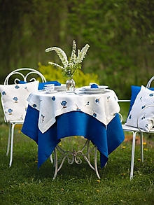 Úžitkový textil - Ľanové obrusy Flower Paradise - 17493595_