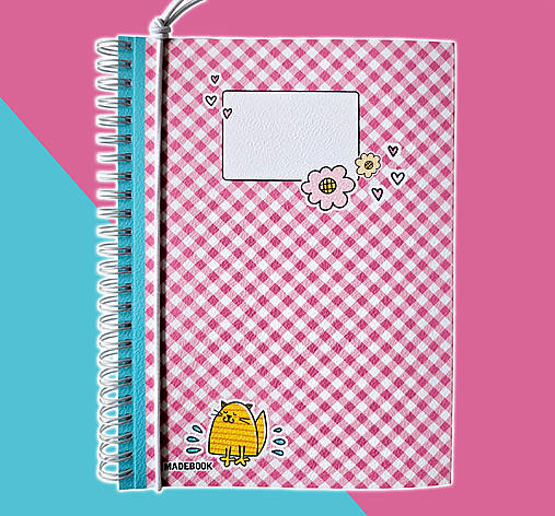 Papiernictvo - MADEBOOK špirálový zošit A5 - HAPPY 2 - 17495655_