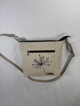 Kabelky - Ľanová crossbody kabelka - 17495253_