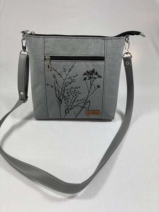 Kabelky - Ľanová crossbody kabelka - 17495242_